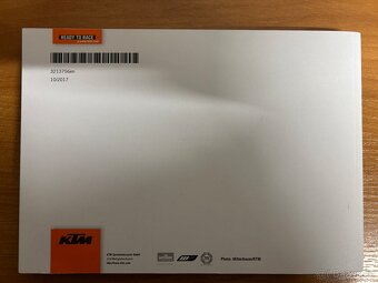 Ktm 1090 adv R (2018), oem navod - 2