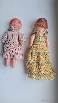 2x panenka celuloid starožitná, Technoplast - 2