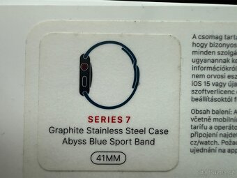 Apple Watch Series 7 Cellular 41mm graf ocel zaruka 12/2026 - 2