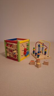 Jouéco Dřevěné hrací centrum - kostka - 2