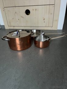 Nový set 3ks hrnec, rendlík a pánev Pentole Agnelli Copper 3 - 2