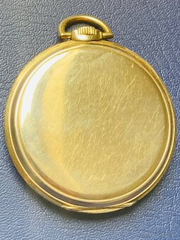 Zlaté 14-karátové Longines art deco kapesní hodinky - 2