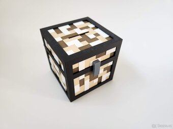 Pokladnička ve tvaru minecraft truhly - 2