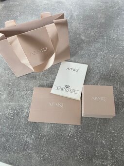 Dětské nové náušnice z bílého zlata APART - 2
