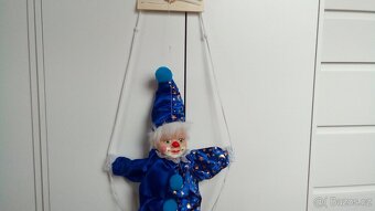 Dekorace-Kašpárek,šašek -velký -cca 80 cm - 2