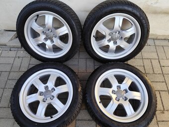 ALU 5x112 r17 AUDI + PNEU - PĚKNÁ SADA - 2