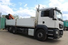 9891 MAN 26.420 - 6x2 – Valník + HR-Palfinger PK 18502 – EUR - 2