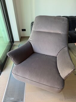 Prodám krásné nové křeslo Natuzzi , bez vad – ještě v záruc - 2