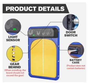 Nová automatická dvířka pro slepice - oranž - modrá - 2