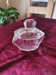 Art Deco skleněná dóza - 2