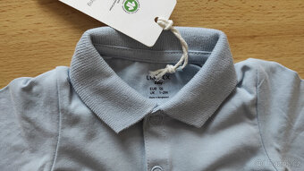 Modré body Lindex s límečkem vel. 56 - 2