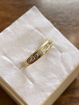 Zlatý dámský prstýnek - 2