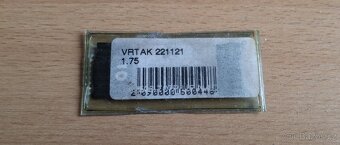 Vrták do kovu 1,75 mm HSS , ČSN 221121 - pasivovaný - 2