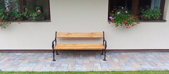 Litinová zahradní lavička - 2