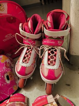 Dívčí kolečkové brusle set - 2