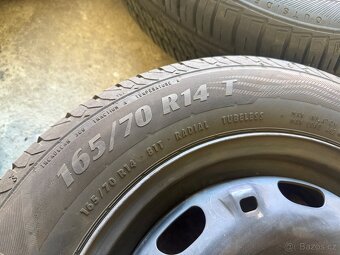 165/70 R14 Sada plechových kol Škoda/VW 4 kusy - 2
