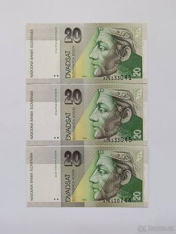 20 Sk 1993 série B UNC stav - 2