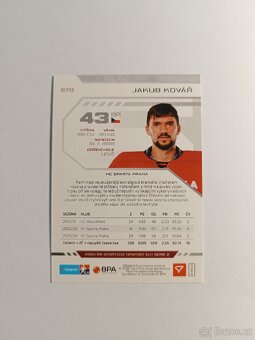 Hokejová kartička ELH Tipsport Jakub Kovář - 2
