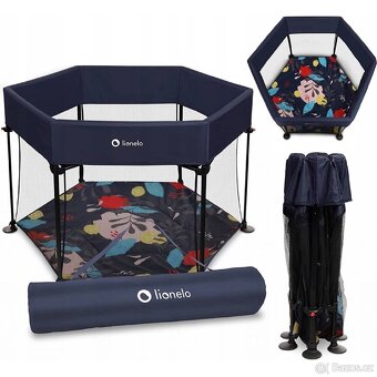 Lionelo dětská ohrádka Roel Blue Navy - 2