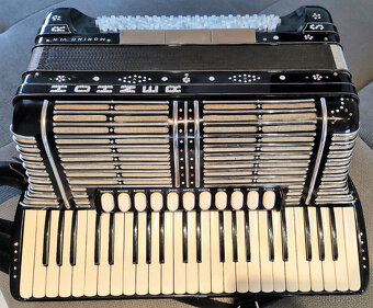 Hohner Morino VI N klavírní akordeon 185 basů dvojité cassot - 2