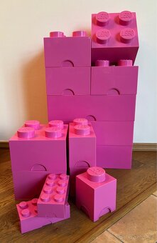 LEGO FRIENDS úložné boxy v barvě magenta - 2