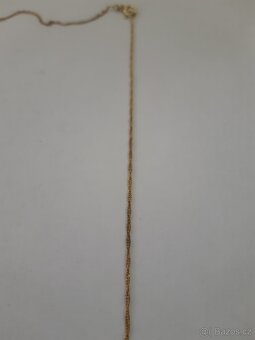 Zlatý řetízek točený - 2