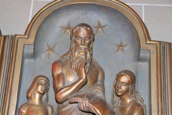 Domácí oltář  rok 1922  citát Goethe    (525o) - 2