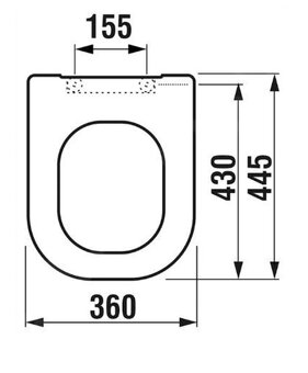 WC sedátko JIKA DEEP duroplast H8936103000631 - 2
