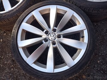 ALU kola originál VW 19" Lugano s letními pneu - 2