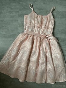 Růžové šaty vel. 164-170, 14+ - 2