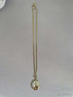 Zlatý řetízek s madonkou 585 - 2