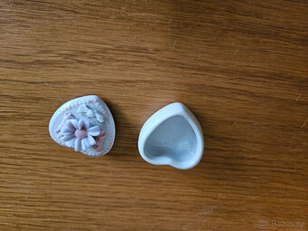 Porcelánová krabička srdce - 2