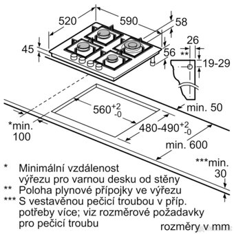 Plynová varná deska Siemens černá EP6A6HB20 - NEPOUŽITÁ - 2
