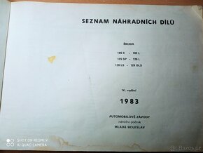 KATALOG NÁHRADNÍCH DÍLŮ ŠKODA 105S, 105L, 105SP, 120L, 120LS - 2