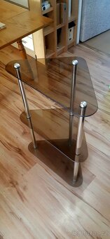 Odkladaci stolek sklo  v 82 cm,h33cm,s53cm - 2