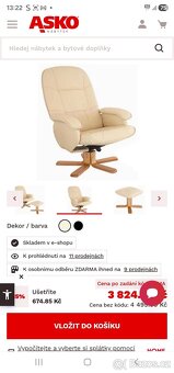 Křeslo s taburetem - 2