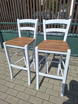 2x Starší  barové  židle - 2