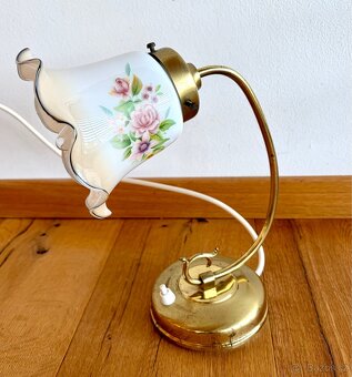 Stará mosazná romantická lampička - 2
