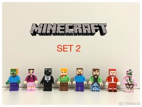 Rôzne figúrky Minecraft 1 - typ lego - nové, nehrane - 2