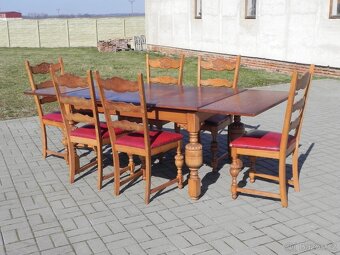 Rozkládací stůl + židle - 2