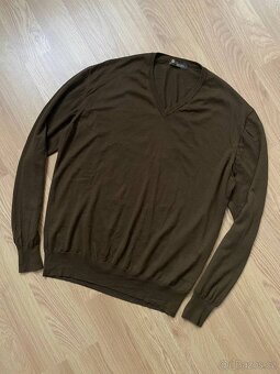 Svetr Loro Piana Cashmere Scollo V-Neck Sweater Men - 2