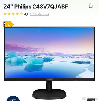 Monitor 24" Philips 243V7QJABF - 2