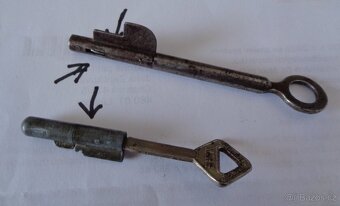 Prodám 2 vložky s klíči do obyčejných zámků - 2
