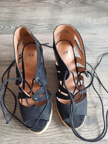 Dámské boty na klínku /sandále, vel 39 - 2