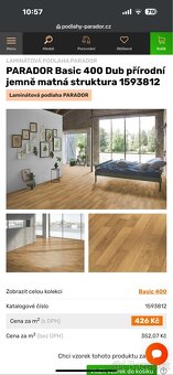 72m2 Laminátová podlaha PARADOR - DUB - 2