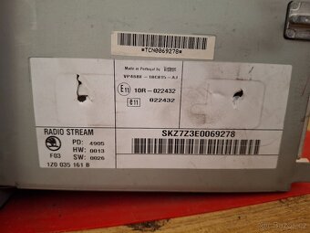 Rádio Škoda Stream + PIN - 2