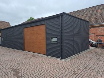 Plechová garáž 12x6m - 2