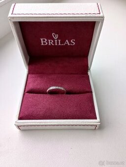Prsten z bílého zlata s 18 brilianty, ⌀ 52 mm - 2