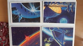 Soubor 16 ks barevnych pohlednic kosmonaut Leonov 1966 - 2