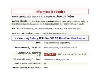 Samsung Galaxy S25 Ultra 512GB Silverblue NOVÝ NEROZBALENÝ - 2